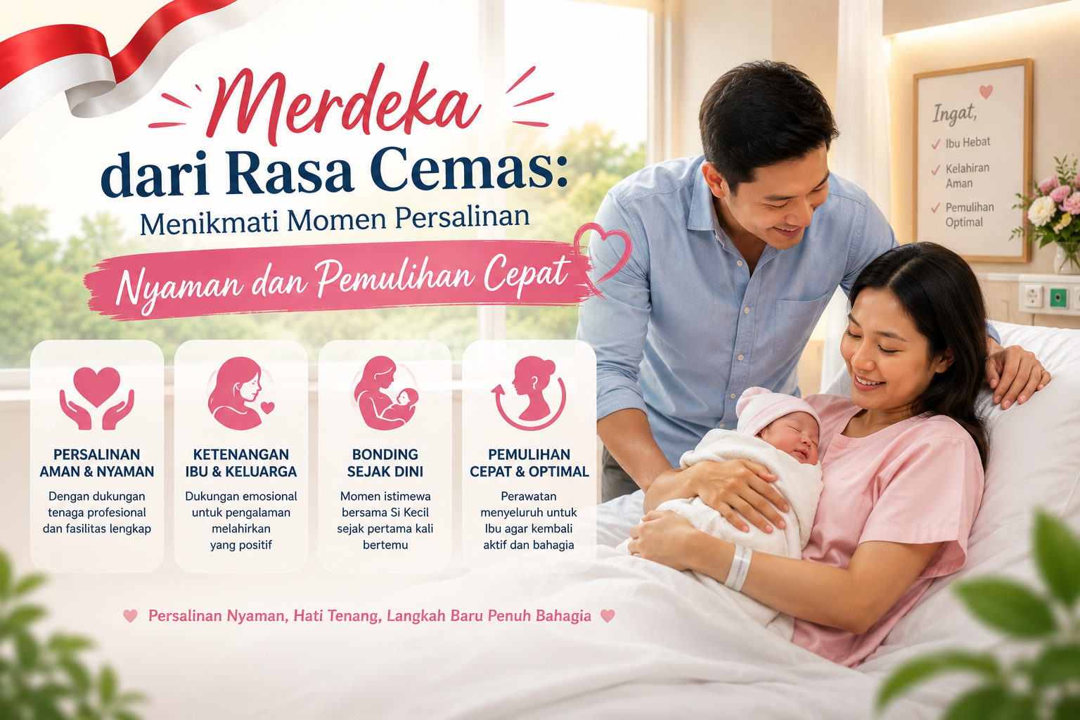 Merdeka dari Rasa Cemas: Menikmati Momen Persalinan Nyaman dan Pemulihan Cepat